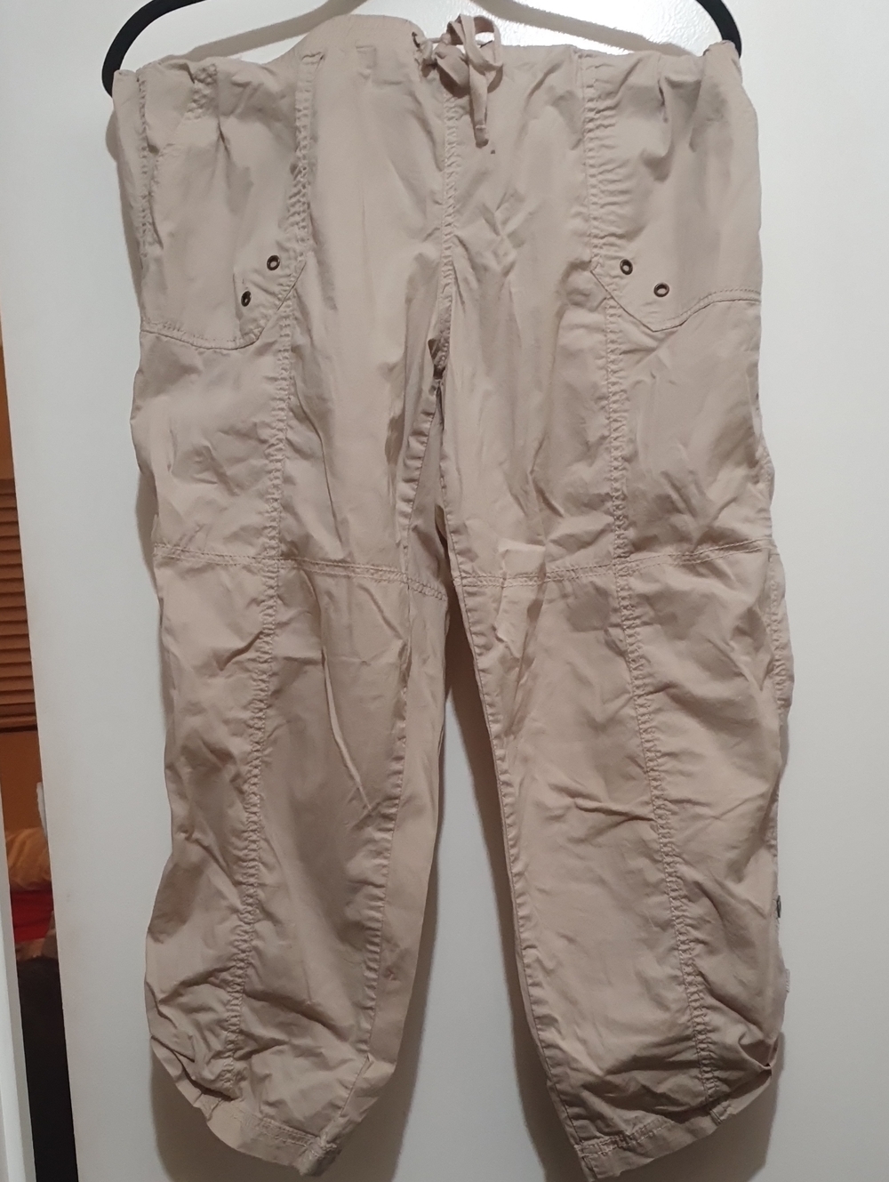 🐞Women's "🌟Star Style" Drawstring Cargo Pants - Beige